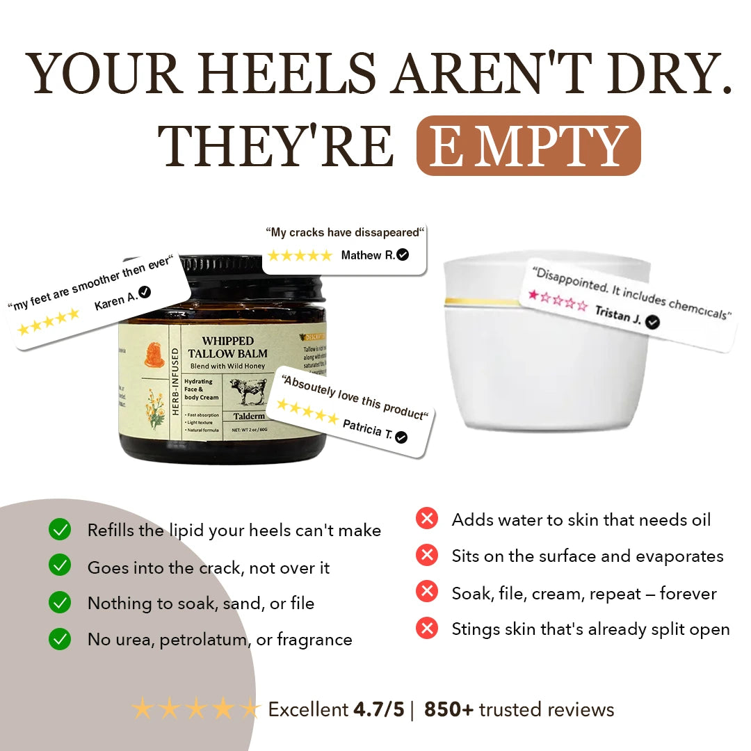 Talderm - Tallow Heel Repair Balm · 2 oz